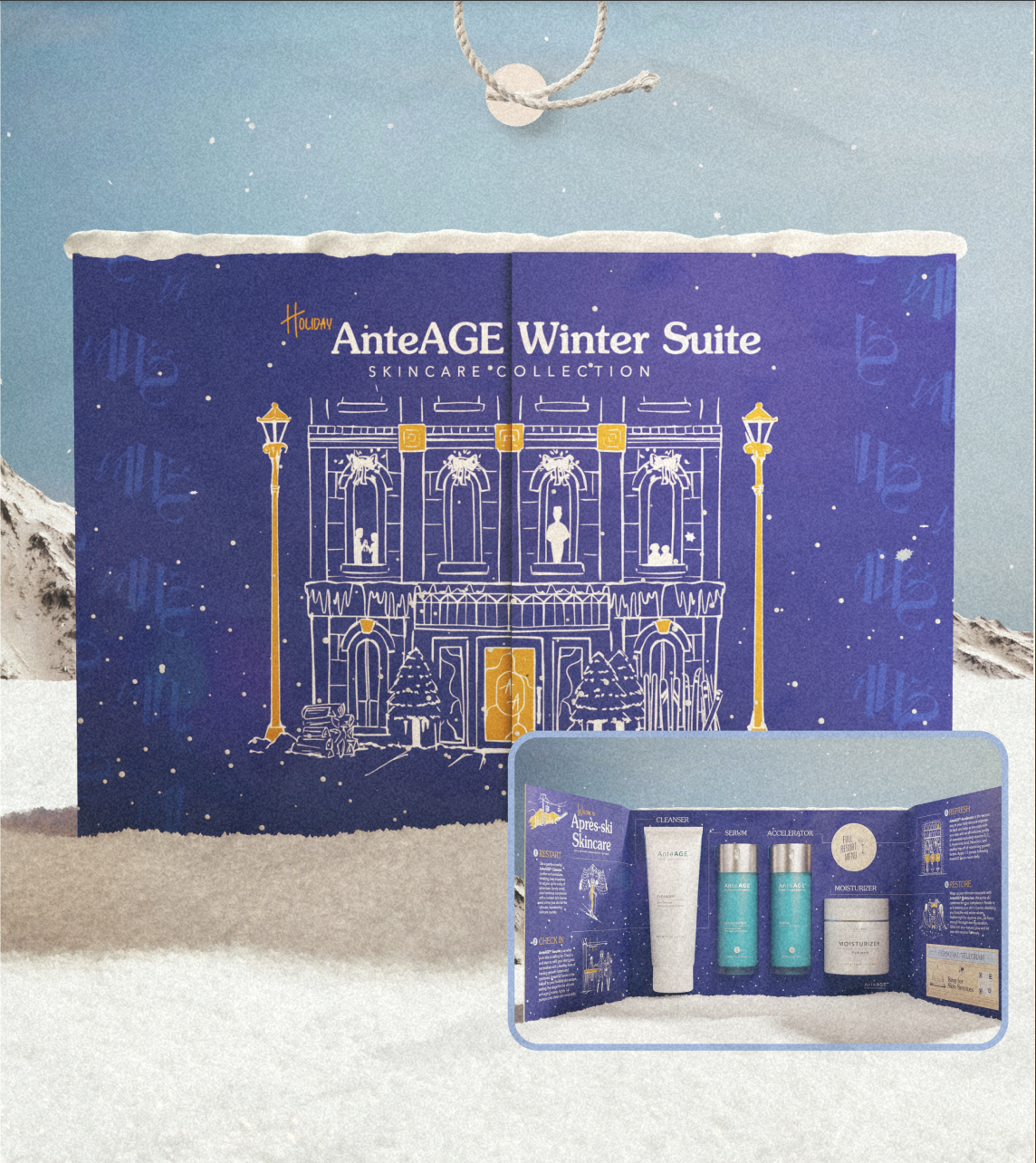 AnteAGE® Holiday Box 2023 | 2-Step System, Cleanser &amp; Moisturizer